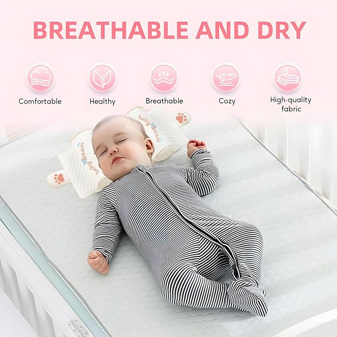 Premium Baby Anti-Roll Sleep Support Pillow – Safe Positioning Cushion for Newborns